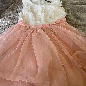 Girls size 10 formal puffy pink dress